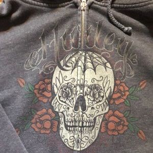 Hurley candy skull sweatshirt